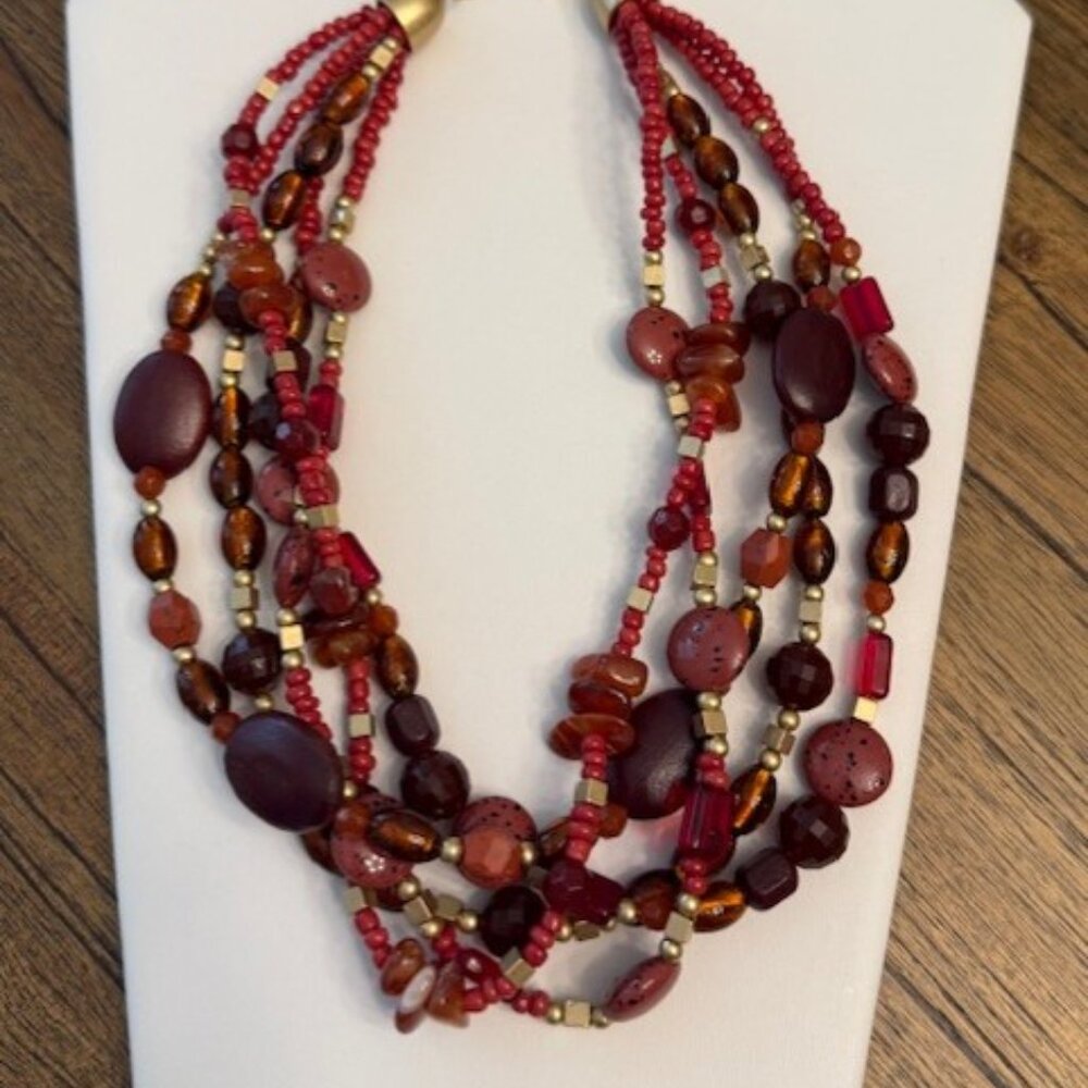 Lia Sophia "POMEGRANATE" Retired Necklace